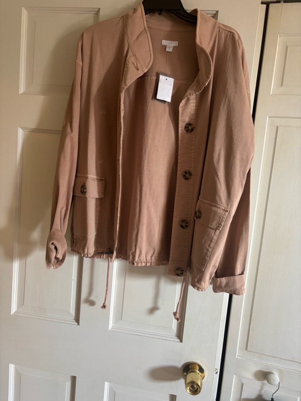 J. Jill Dusty Blush Utility Jacket